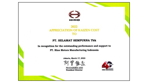 Kaizen Cost in 2022 from HINO